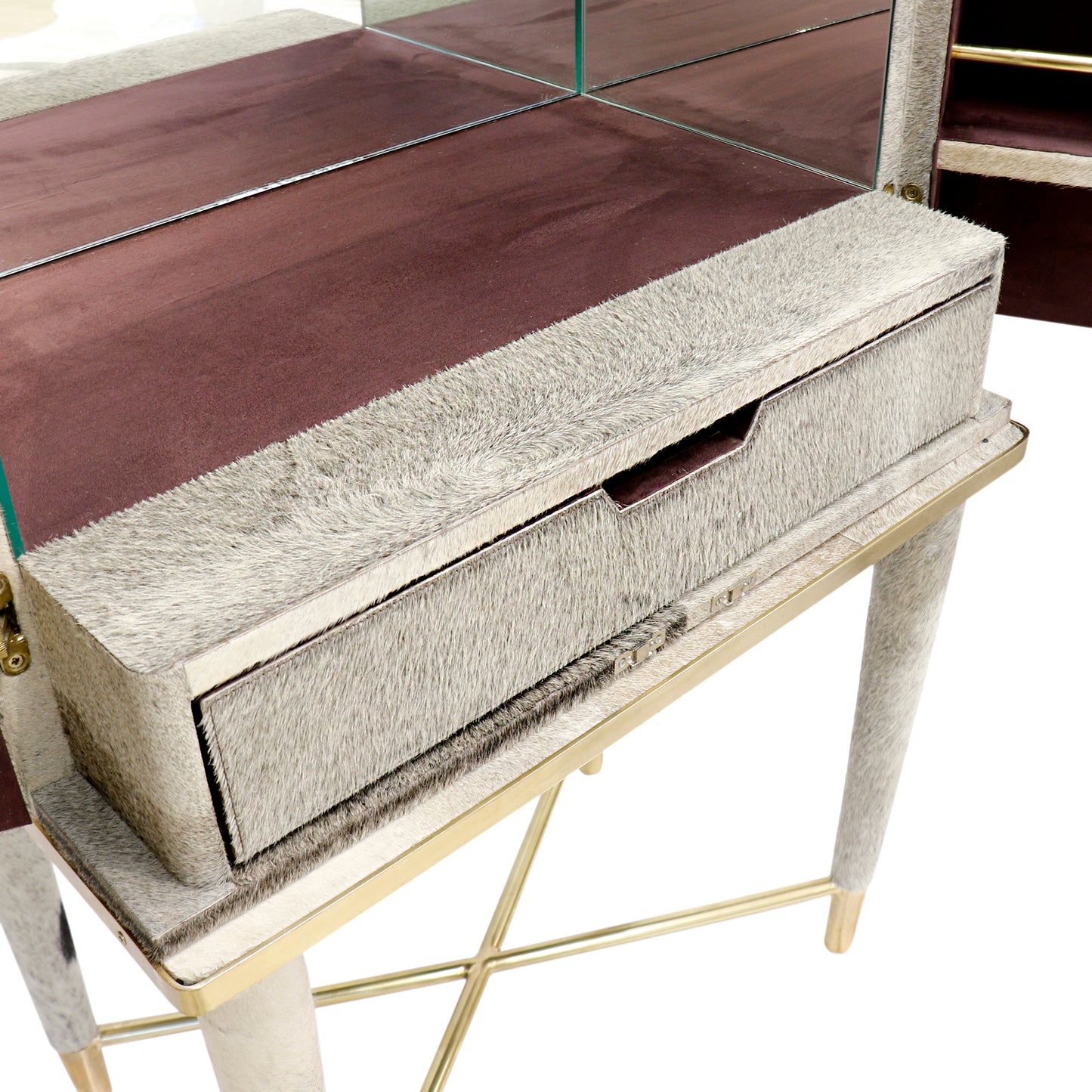 Safari Cowhide Bar Cabinet