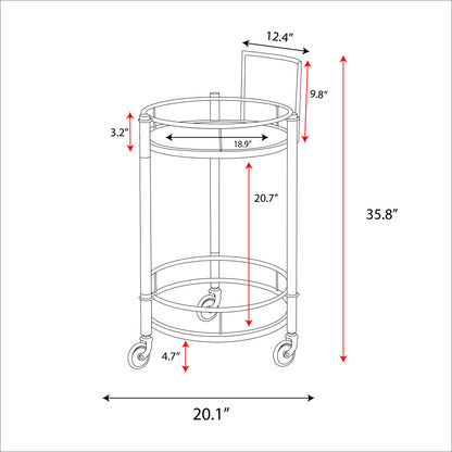 Crystalin Bar Cart
